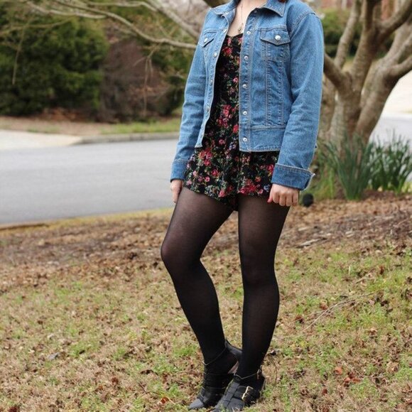 Sumer Floral Romper Shorts Strappy Back Spaghetti Straps Elastic Wais - Picture 6 of 6